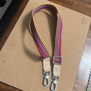 Consuela Pink Slim webbing cross body strap